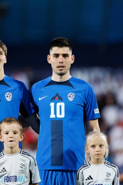 Svit Seslar, Almanya ve Slovenya milli takımları arasında oynanan UEFA U-21-2025 maçında görüldü (Maciej Rogowski)