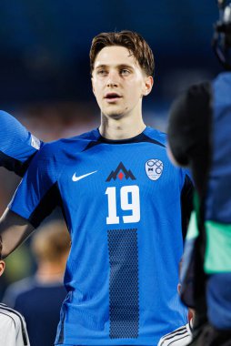 Enrik Ostrc, Almanya ve Slovenya milli takımları arasında oynanan UEFA Euro U-21 2025 maçında görüldü (Maciej Rogowski)