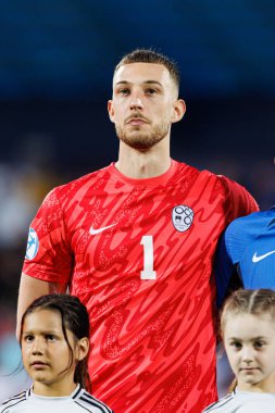 Martin Turk, Almanya ve Slovenya milli takımları arasında oynanan UEFA U-21-2025 maçında görüldü (Maciej Rogowski)