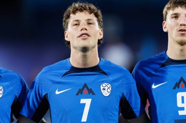 Tjas Begiç, Almanya ve Slovenya milli takımları arasında oynanan UEFA U-21-2025 maçında görüldü (Maciej Rogowski)