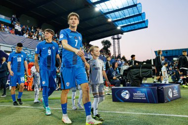 Tjas Begiç, Almanya ve Slovenya milli takımları arasında oynanan UEFA U-21-2025 maçında görüldü (Maciej Rogowski)