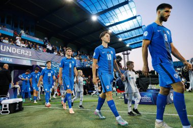 Enrik Ostrc, Almanya ve Slovenya milli takımları arasında oynanan UEFA Euro U-21 2025 maçında görüldü (Maciej Rogowski)