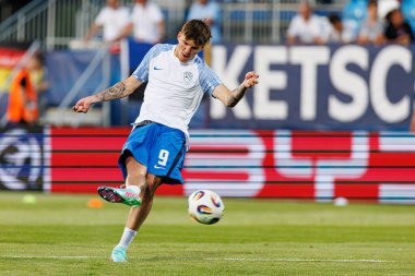 Tio Cipot, Almanya ve Slovenya milli takımları arasında oynanan UEFA U-21-2025 maçında görüldü (Maciej Rogowski)