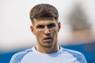 Zan Jevsenak, Almanya ve Slovenya milli takımları arasında oynanan UEFA U-21 2025 maçında görüldü (Maciej Rogowski)