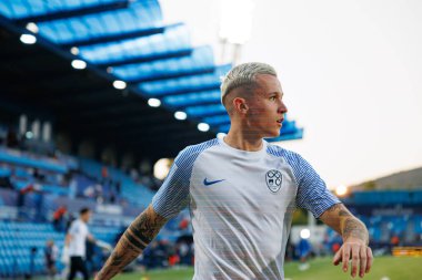 Mitja Ileniç, Almanya ve Slovenya milli takımları arasında oynanan UEFA U-21-2025 maçında görüldü (Maciej Rogowski)