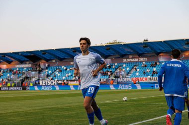 Enrik Ostrc, Almanya ve Slovenya milli takımları arasında oynanan UEFA Euro U-21 2025 maçında görüldü (Maciej Rogowski)