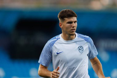 Zan Jevsenak, Almanya ve Slovenya milli takımları arasında oynanan UEFA U-21 2025 maçında görüldü (Maciej Rogowski)