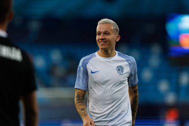 Mitja Ileniç, Almanya ve Slovenya milli takımları arasında oynanan UEFA U-21-2025 maçında görüldü (Maciej Rogowski)