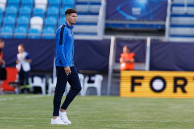 Zan Jevsenak, Almanya ve Slovenya milli takımları arasında oynanan UEFA U-21 2025 maçında görüldü (Maciej Rogowski)