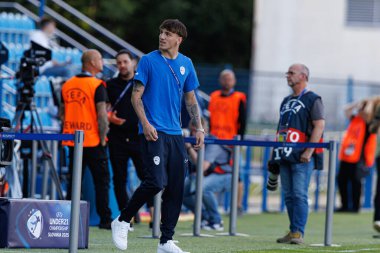 Tio Cipot, Almanya ve Slovenya milli takımları arasında oynanan UEFA U-21-2025 maçında görüldü (Maciej Rogowski)