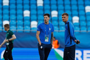 Lovro Stubljar, Almanya ve Slovenya milli takımları arasında oynanan UEFA U-21 2025 maçında görüldü (Maciej Rogowski)