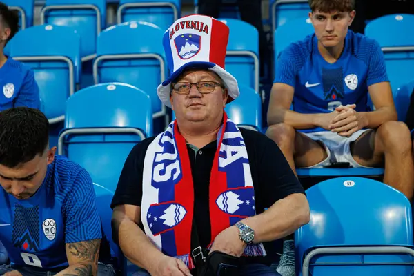 Slovenya taraftarı, Almanya ve Slovenya milli takımları arasında oynanan UEFA U-21-2025 maçında görüldü (Maciej Rogowski)