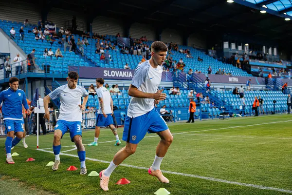 Zan Jevsenak, Almanya ve Slovenya milli takımları arasında oynanan UEFA U-21 2025 maçında görüldü (Maciej Rogowski)