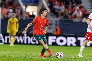 Mathias de Amorim, Portekiz ve Polonya milli takımları arasında oynanan UEFA U-21 2025 maçında görüldü (Maciej Rogowski)