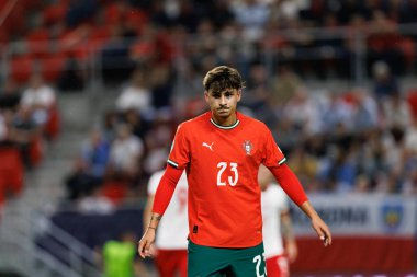 Rodrigo Gomes, Portekiz ve Polonya milli takımları arasında oynanan UEFA Euro U-21 2025 maçında görüldü (Maciej Rogowski)