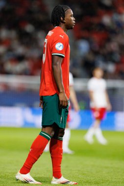 Flavio Nazinho, Portekiz ve Polonya milli takımları arasında oynanan UEFA U-21 2025 maçında görüldü (Maciej Rogowski)