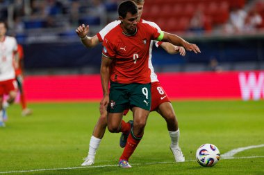 Henrique Araujo, Portekiz ve Polonya milli takımları arasında oynanan UEFA U-21 2025 maçında görüldü (Maciej Rogowski)