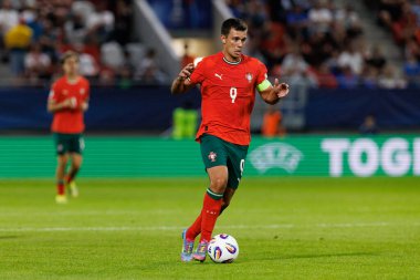 Henrique Araujo, Portekiz ve Polonya milli takımları arasında oynanan UEFA U-21 2025 maçında görüldü (Maciej Rogowski)