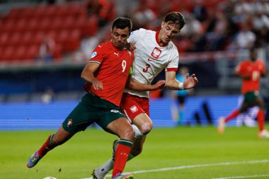 Portekiz ve Polonya milli takımları arasında oynanan UEFA Euro U-21 2025 maçında Henrique Araujo ve Patryk Peda görüldü (Maciej Rogowski)