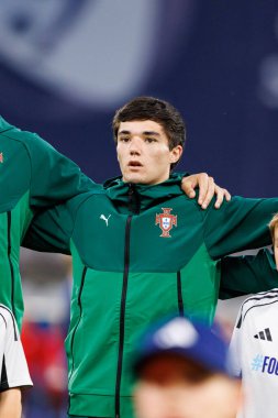 Diogo Nascimento, Portekiz ve Polonya milli takımları arasında oynanan UEFA U-21 2025 maçında görüldü (Maciej Rogowski)