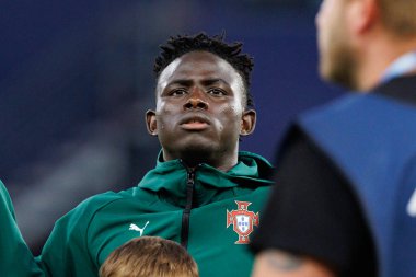 Roger Fernandes, Portekiz ve Polonya milli takımları arasında oynanan UEFA U-21-2025 maçında görüldü (Maciej Rogowski)