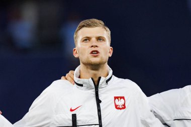 Jakub Kaluzinski, Portekiz ve Polonya milli takımları arasında oynanan UEFA U-21 2025 maçında görüldü (Maciej Rogowski)