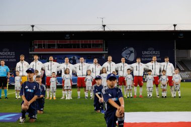 Portekiz ve Polonya milli takımları arasında oynanan UEFA U-21-2025 maçında Polonya takımı görüldü (Maciej Rogowski)