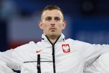 Kacper Kozlowski, Portekiz ve Polonya milli takımları arasında oynanan UEFA U-21 2025 maçında görüldü (Maciej Rogowski)