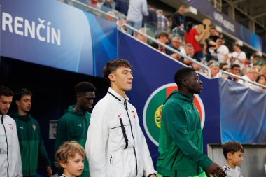 Portekiz ve Polonya milli takımları arasında oynanan UEFA Euro U-21 2025 maçında Patryk Peda ve Samuel Soares görüldü (Maciej Rogowski)