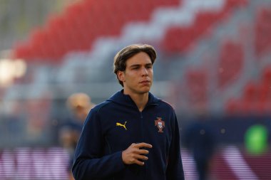 Gustavo Sa, Portekiz ve Polonya milli takımları arasında oynanan UEFA U-21 2025 maçında görüldü (Maciej Rogowski)