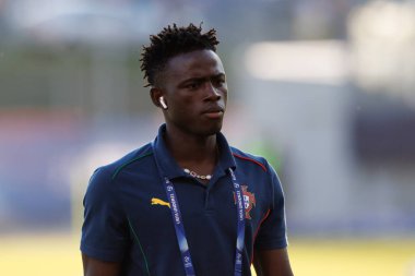 Roger Fernandes, Portekiz ve Polonya milli takımları arasında oynanan UEFA U-21-2025 maçında görüldü (Maciej Rogowski)