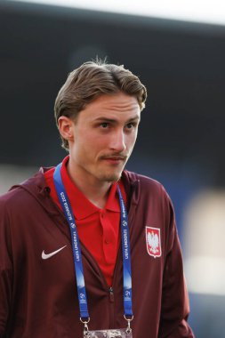 Slawomir Abramowicz, Portekiz ve Polonya milli takımları arasında oynanan UEFA U-21 2025 maçında görüldü (Maciej Rogowski)