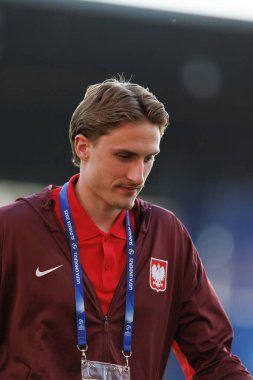 Slawomir Abramowicz, Portekiz ve Polonya milli takımları arasında oynanan UEFA U-21 2025 maçında görüldü (Maciej Rogowski)