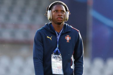 Flavio Nazinho, Portekiz ve Polonya milli takımları arasında oynanan UEFA U-21 2025 maçında görüldü (Maciej Rogowski)