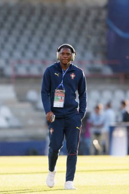 Flavio Nazinho, Portekiz ve Polonya milli takımları arasında oynanan UEFA U-21 2025 maçında görüldü (Maciej Rogowski)