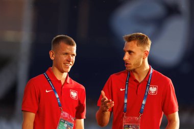 Portekiz ve Polonya milli takımları arasında oynanan UEFA Euro U-21 2025 maçında Antoni Kozubal ve Michal Gurgul görüldü (Maciej Rogowski)