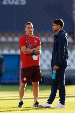 Mateusz Legowski, Portekiz ve Polonya milli takımları arasında oynanan UEFA U-21 2025 maçında görüldü (Maciej Rogowski)