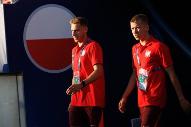 Michal Gurgul ve Antoni Kozubal, UEFA Euro U-21 2025 maçında Portekiz ve Polonya milli takımları arasında görüldü (Maciej Rogowski)