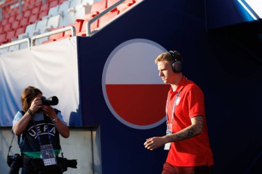 Portekiz ve Polonya milli takımları arasında oynanan UEFA Euro U-21 2025 maçında Bartlomiej Smolarczyk görüldü (Maciej Rogowski)