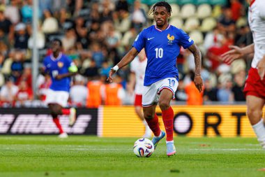 Wilson Odobert, Fransa ve Polonya milli takımları arasında oynanan UEFA Euro U-21 2025 maçında görüldü (Maciej Rogowski)