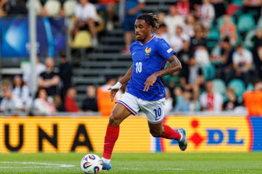 Wilson Odobert, Fransa ve Polonya milli takımları arasında oynanan UEFA Euro U-21 2025 maçında görüldü (Maciej Rogowski)