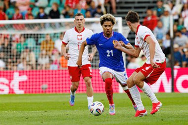 Felix Remalechal, Fransa ve Polonya milli takımları arasında oynanan UEFA U-21-2025 maçında görüldü (Maciej Rogowski)