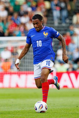 Wilson Odobert, Fransa ve Polonya milli takımları arasında oynanan UEFA Euro U-21 2025 maçında görüldü (Maciej Rogowski)