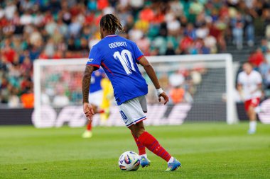 Wilson Odobert, Fransa ve Polonya milli takımları arasında oynanan UEFA Euro U-21 2025 maçında görüldü (Maciej Rogowski)