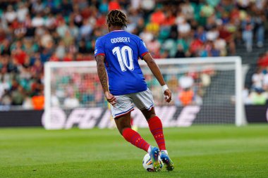 Wilson Odobert, Fransa ve Polonya milli takımları arasında oynanan UEFA Euro U-21 2025 maçında görüldü (Maciej Rogowski)