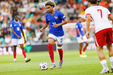 Felix Remalechal, Fransa ve Polonya milli takımları arasında oynanan UEFA U-21-2025 maçında görüldü (Maciej Rogowski)