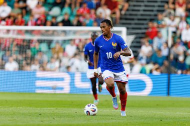 Wilson Odobert, Fransa ve Polonya milli takımları arasında oynanan UEFA Euro U-21 2025 maçında görüldü (Maciej Rogowski)