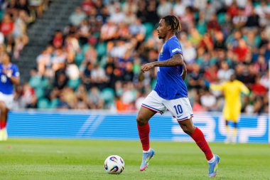 Wilson Odobert, Fransa ve Polonya milli takımları arasında oynanan UEFA Euro U-21 2025 maçında görüldü (Maciej Rogowski)