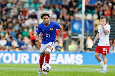 Felix Lemarechal, Fransa ve Polonya milli takımları arasında oynanan UEFA U-21-2025 maçında görüldü (Maciej Rogowski)