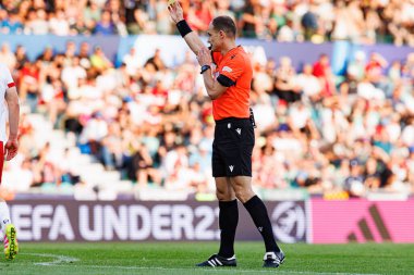 Nenad Minakoviç UEFA Euro U-21 2025 maçında Fransa ve Polonya milli takımları arasında görüldü (Maciej Rogowski)